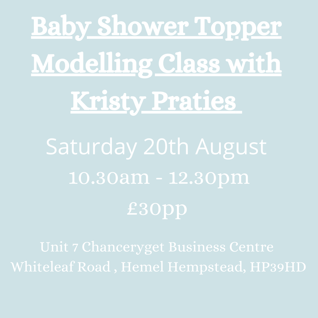 Baby Shower topper modelling class with Kristy Praties